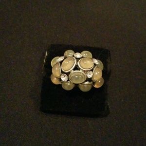 💗5/$25💗 Grey Moon Stone and Gem Bubble Ring